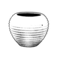 vaso in cotto: h 32 cm diametro 42 cm